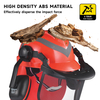 Casques de sécurité et bouclier facial et oreilles M-5009 Red