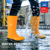 Bottes de pluie à orteils en acier lourd W-6037 Jaune