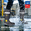 Bottes de pluie pour l'homme imperméable S5 en acier orteil PVC Bottes W-6055 Aqua Guarder