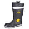 Bottes de pluie pour l'homme imperméable S5 en acier orteil PVC Bottes W-6055 Aqua Guarder