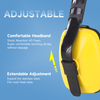 Annulation du bruit Muffes de l'oreille de protection auditive EM-5003 Jaune