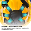 Casque de sécurité américaine W-036 Jaune