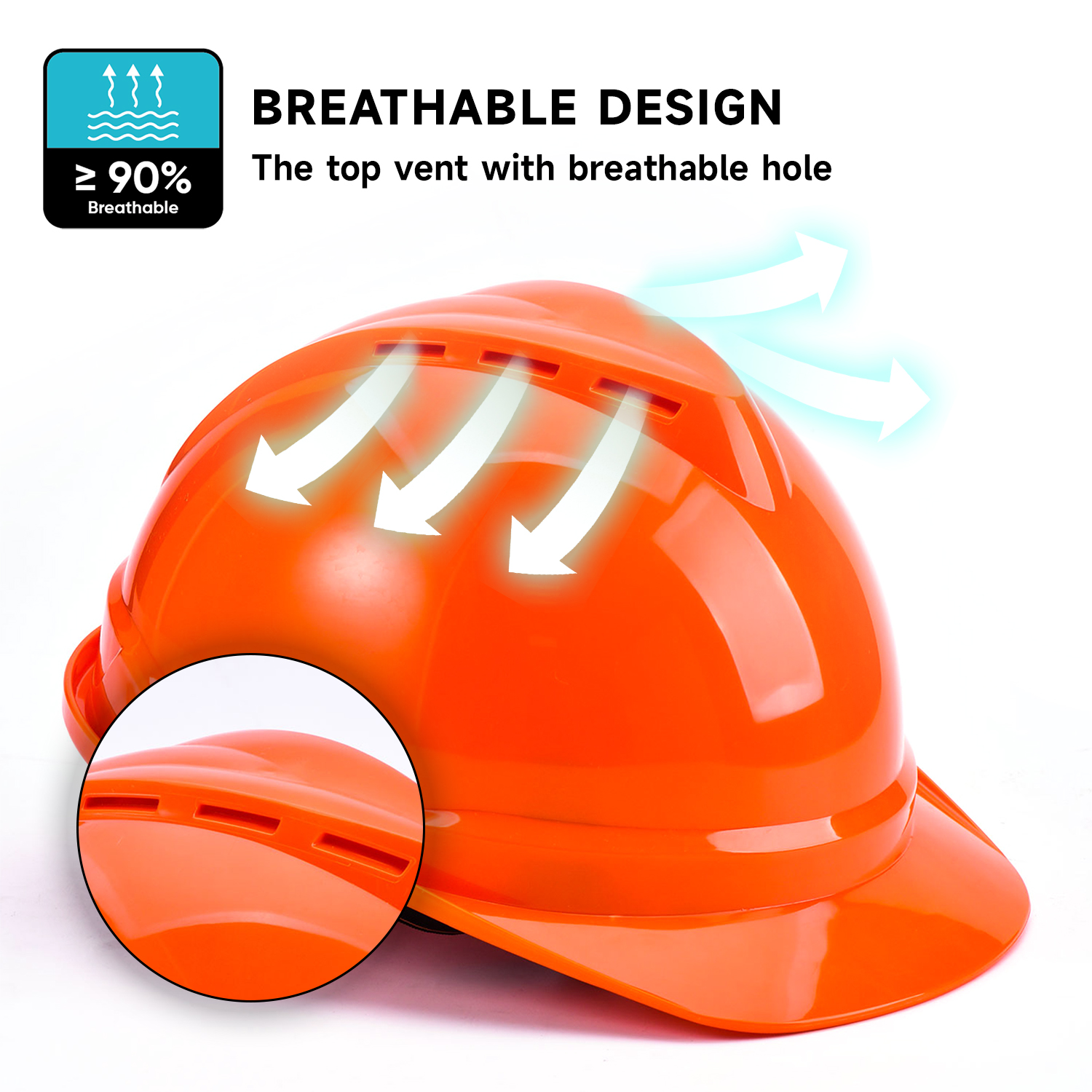 Casque de travail anti-smashing w-002 orange