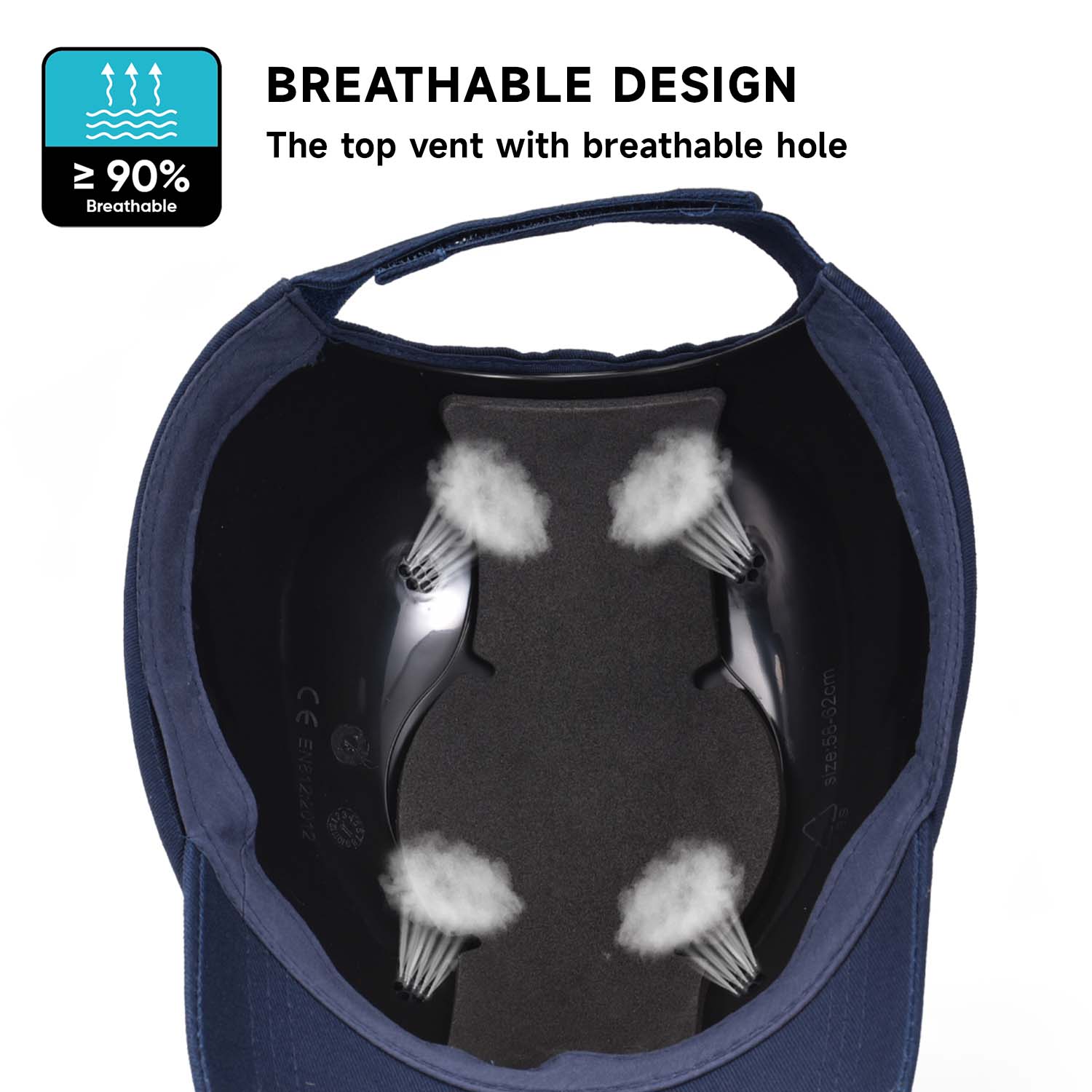 Conception de conception de baseball CAP SACTION DE SÉCURITÉ WH001 Bleu foncé
