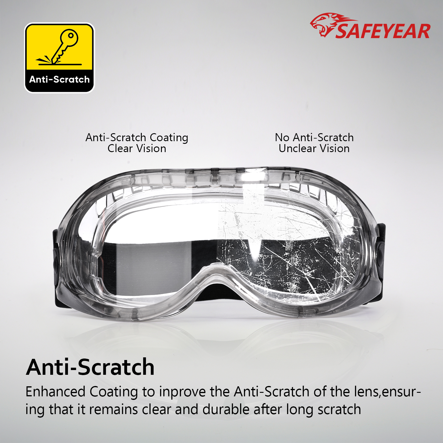 Les surglasses de haute qualité sont des lunettes de sécurité claires SG007 