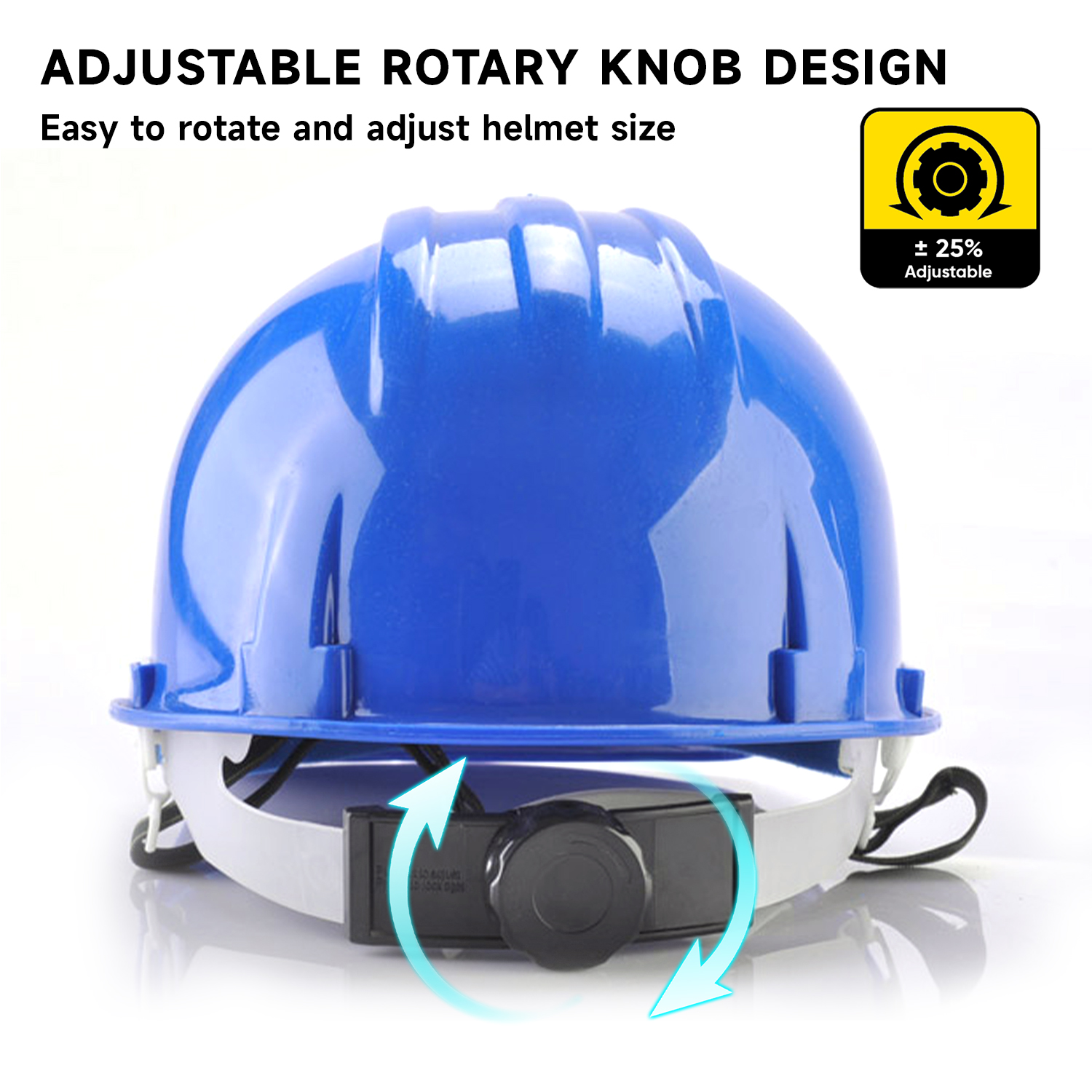 Casque de construction et de sécurité routière W-001 bleu