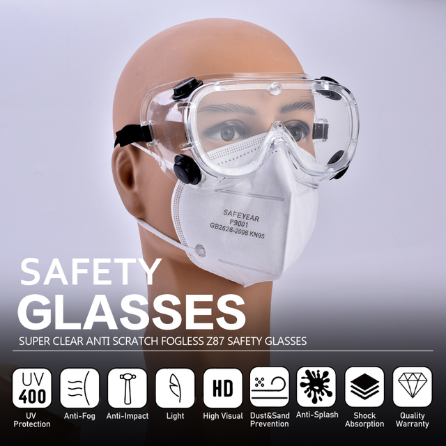Ready Stock Clear Safety Googles SG032