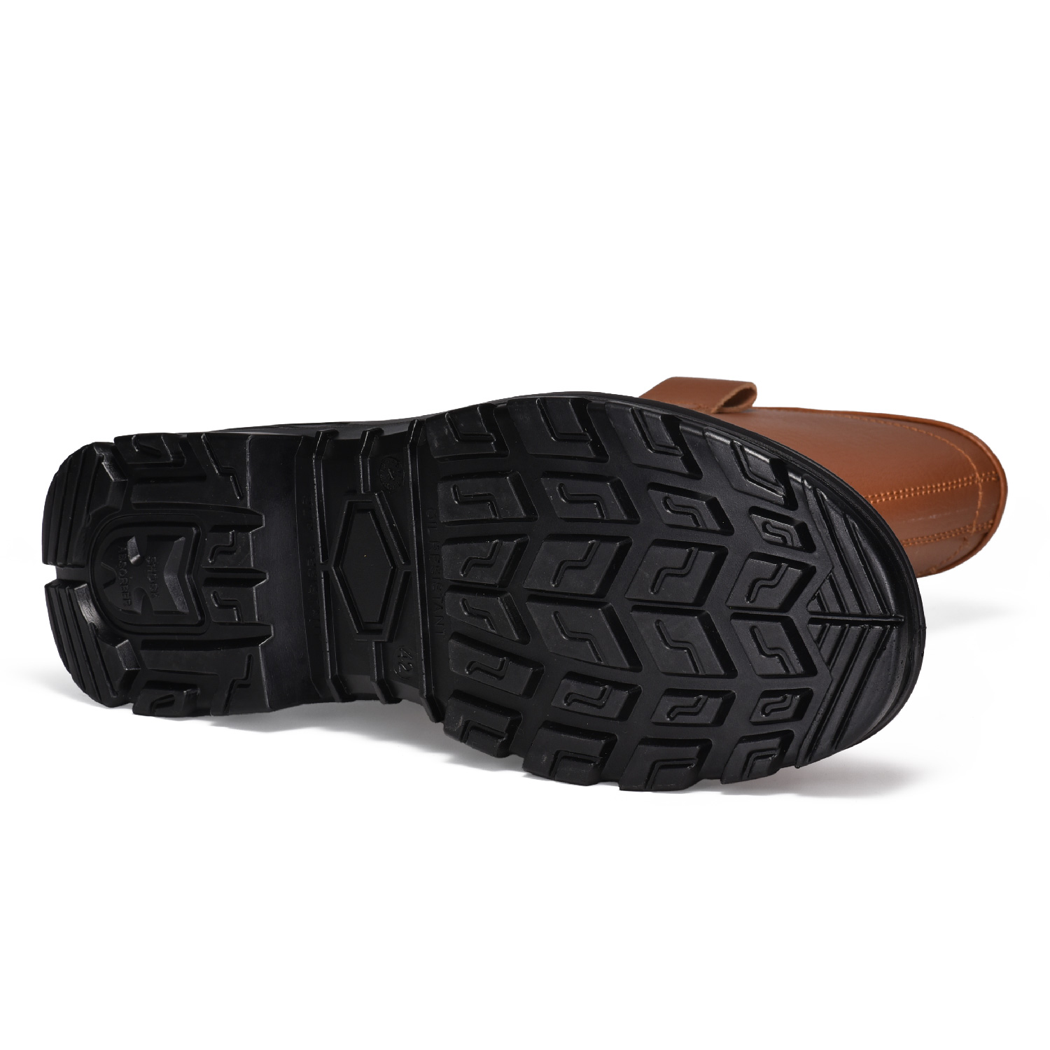 Buliders Boots de sécurité avec des chaussures de sécurité brune approuvées en acier-9430 marron