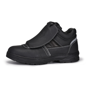 Bottes de travail de soudage en cuir chaussures de sécurité industrielle M-8215RB Meta