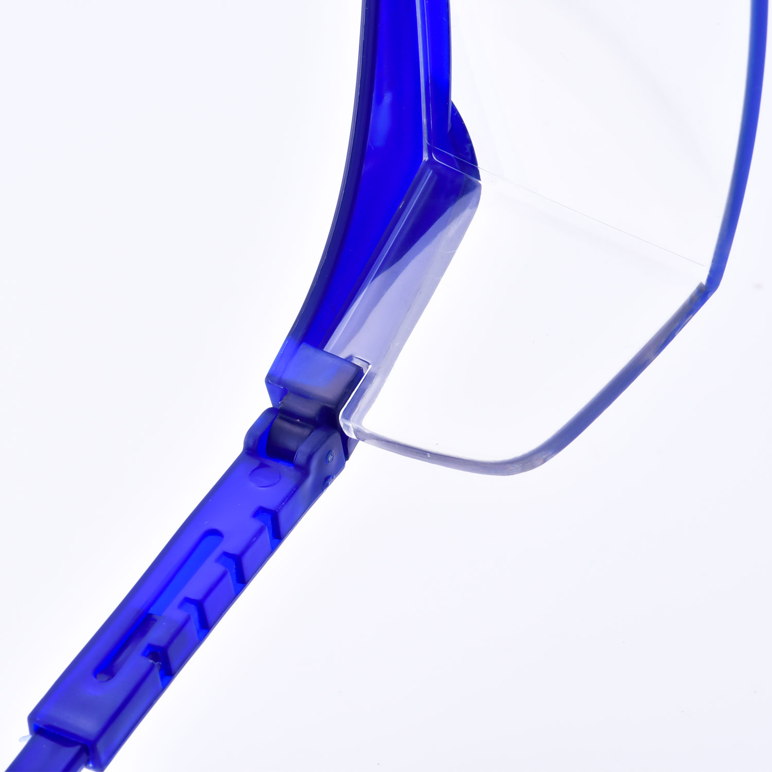 Lunettes de sécurité de haute qualité transparentes KS102 bleues