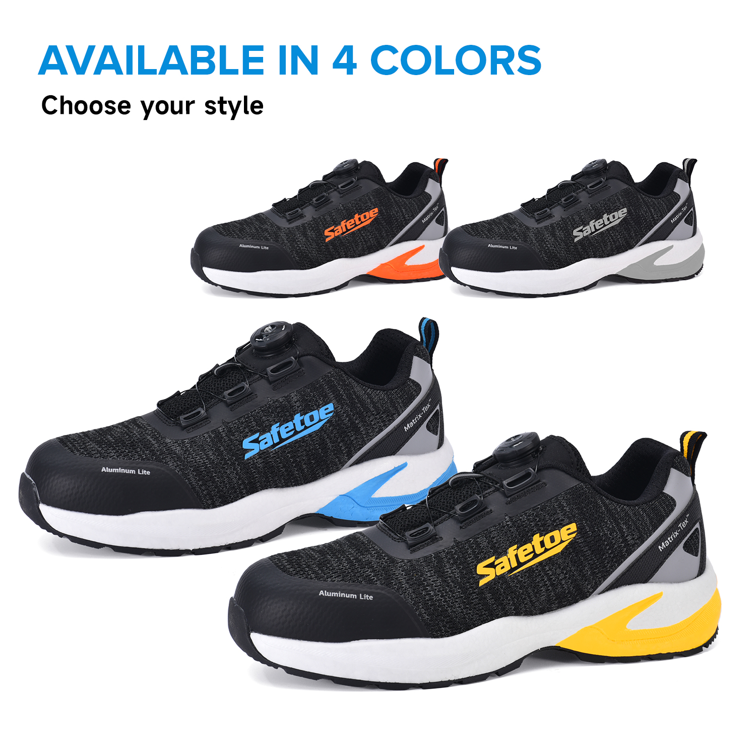 Chaussures de sécurité de travail d'été à bout en aluminium antidérapantes pour les travailleurs de la logistique L-7609 jaune