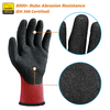 Gants de travail de sécurité enduits de latex LY-3013 Grip Guarder Rouge