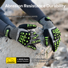 Gants de niveau de coupe HDPE Gants de protection TPR9004 vert