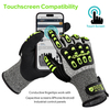 Gants de niveau de coupe HDPE Gants de protection TPR9004 vert