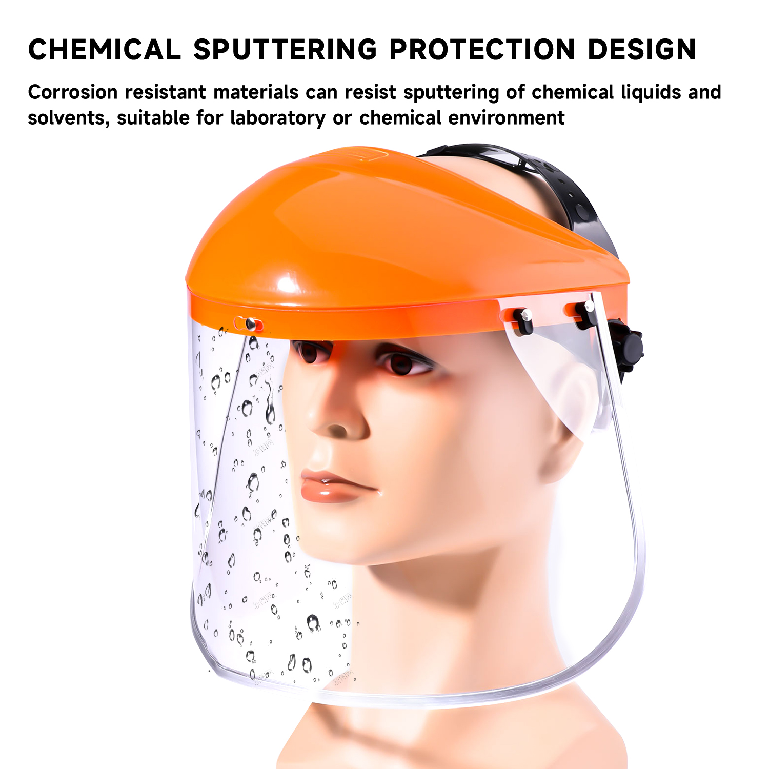 Bouclier facial de sécurité de la construction M-5002 Orange