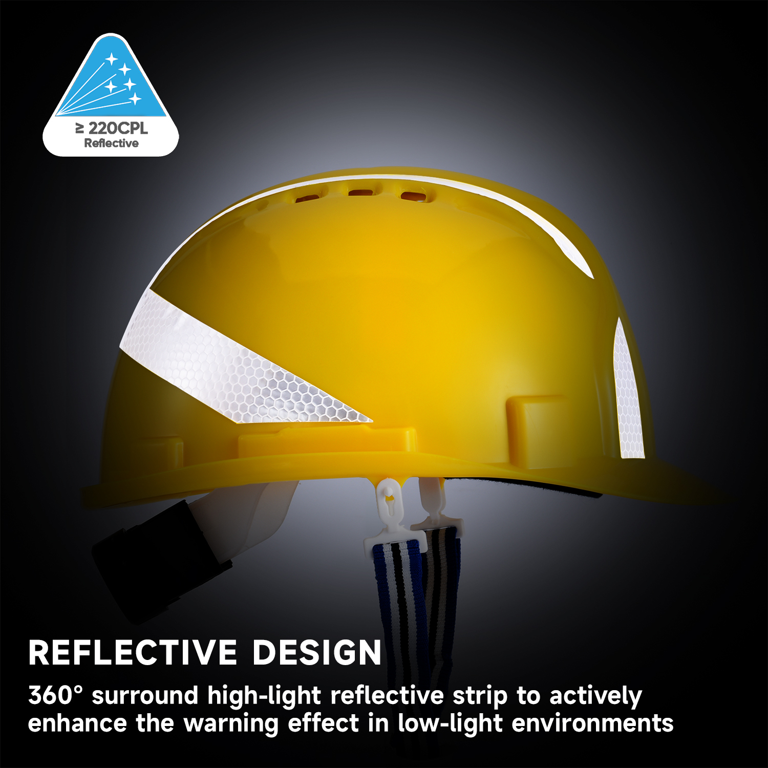 Casque de sécurité américaine W-036 Jaune
