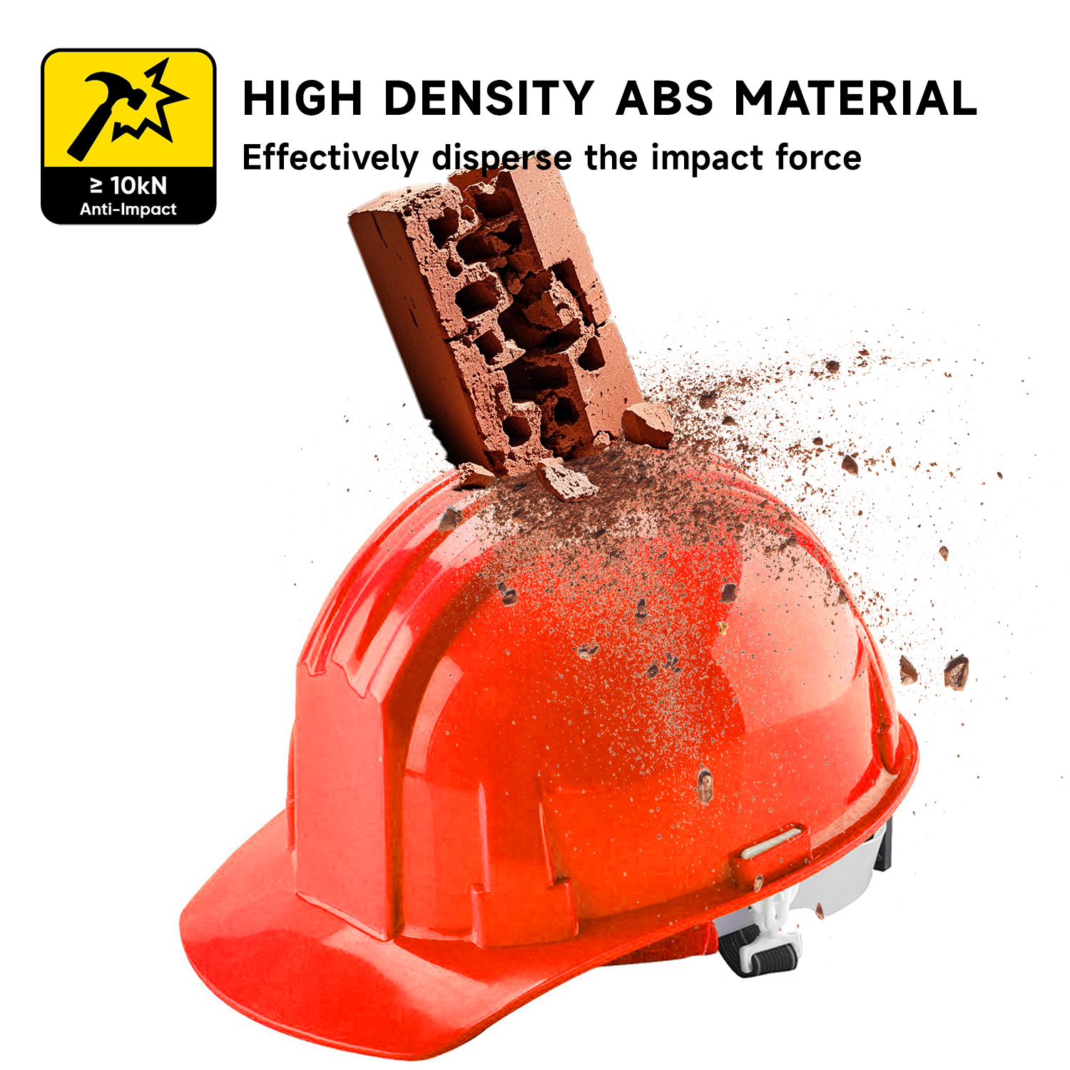 Casque de sécurité minière W-001 rouge
