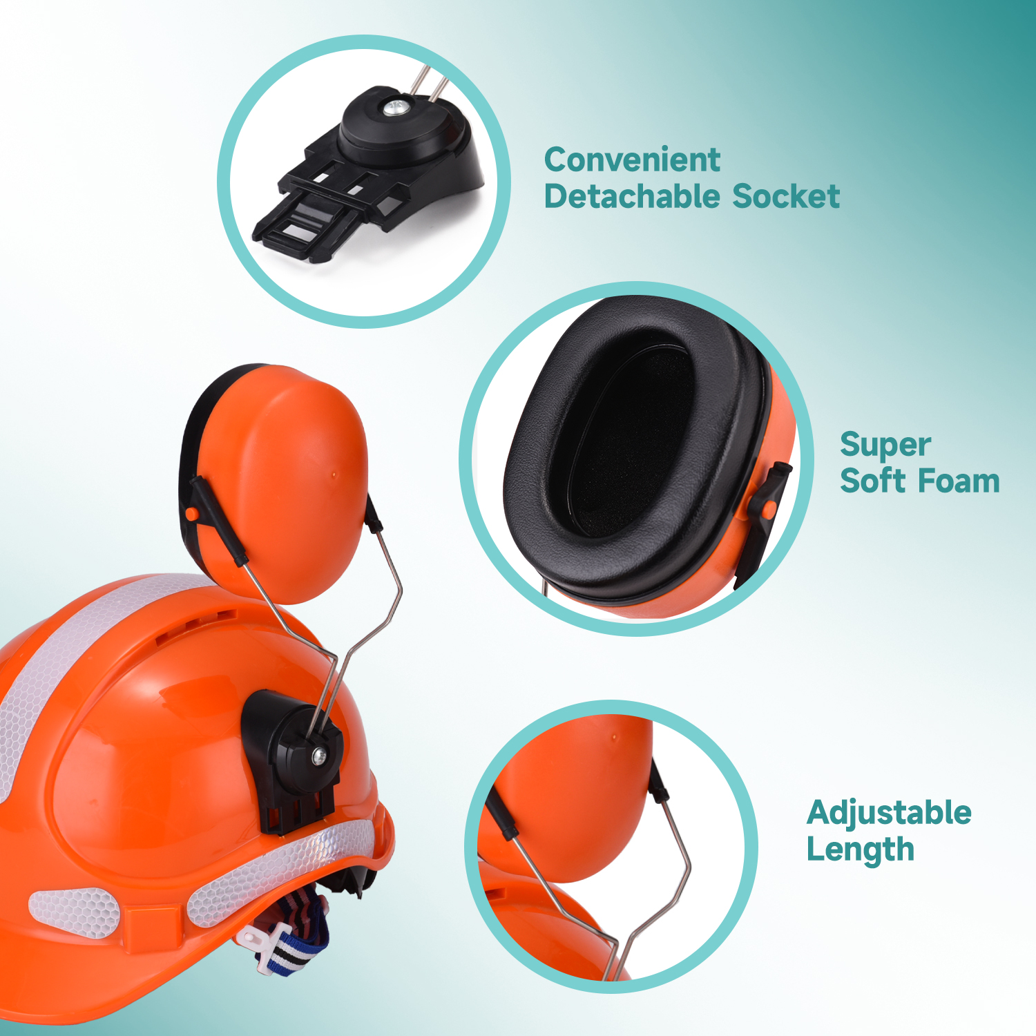 Muffs d'oreille de haute qualité E-2008d Orange