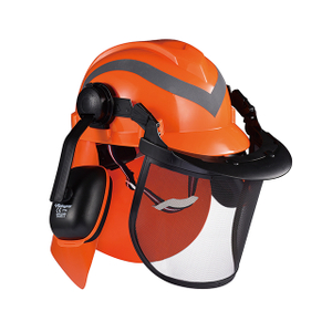 Casques forestiers et protection contre le bouclier facial M-5009 Orange
