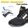 Vortigard ™ SITE d'orteil en acier inoxydable Boots de travail de protection noir M-8027