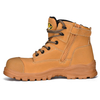 Bottes de travail de sécurité pour hommes à bout en acier avec fermeture éclair latérale M-8561