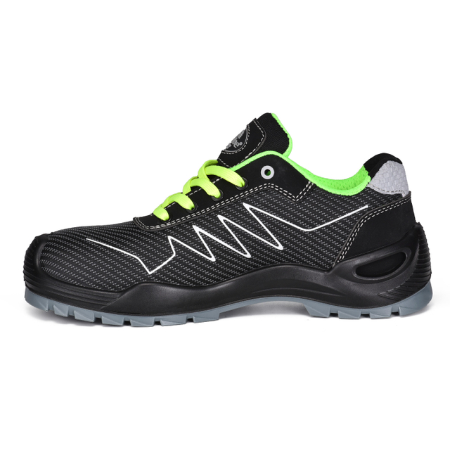 Chaussures de sécurité légères en tissu de style sportif-L7530 vert