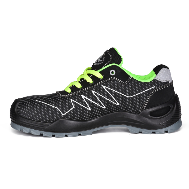Chaussures de sécurité en tissu de style sport léger-l7530 vert