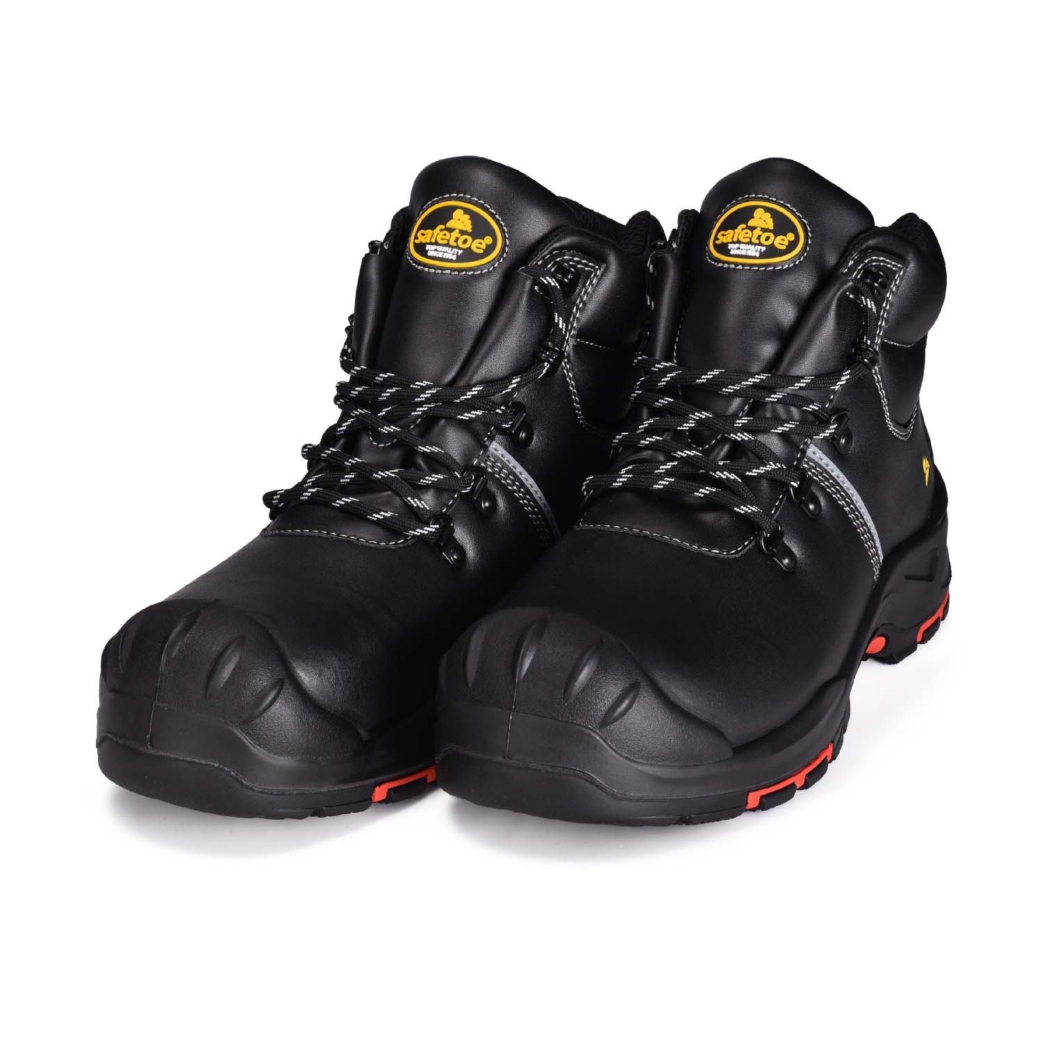 Chaussures de sécurité PU / caoutchouc imperméables avec orteil en acier M-8575