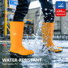 Bottes de sécurité en caoutchouc S5 avec acier – Bottes imperméables en PVC W-6037 Jaune AquaPioneer