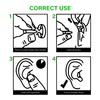 Bullet auditif des bouchons d'oreille avec une corde EC-1001A-C