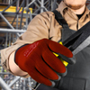 Gants de travail robustes enduits de PU PN8003 Rouge