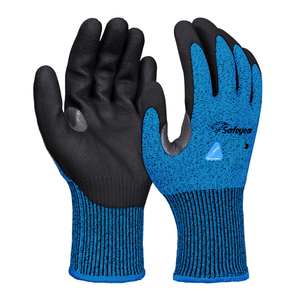 Gants de travail de construction gants de travail de sécurité résistants aux coupures PD8045 bleu