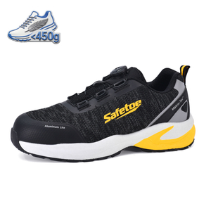 Chaussures de sécurité de travail d'été à bout en aluminium antidérapantes pour les travailleurs de la logistique L-7609 jaune