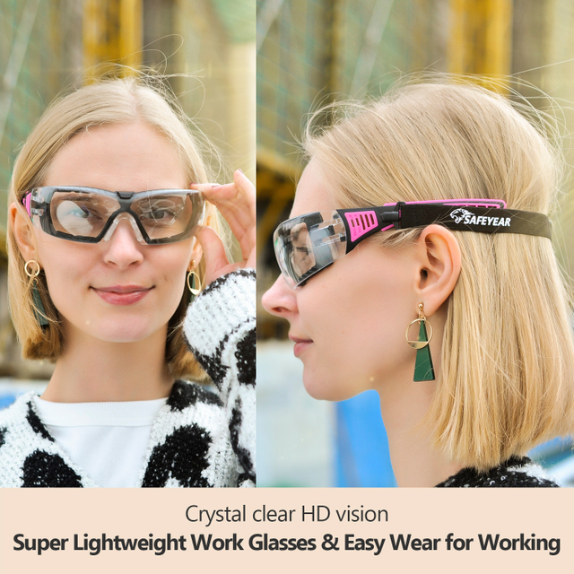 Lunettes de sécurité antibuée rembourrées pour femmes | SG010