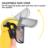 Casques de sécurité de protection du bouclier facial M-5009 Jaune