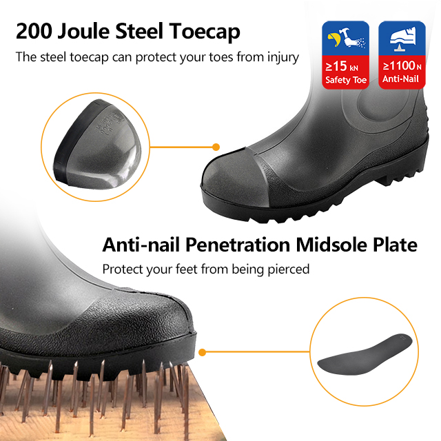 Bottes de sécurité pluviale S5 W-6037 Black