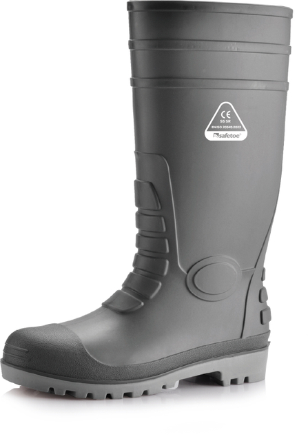 Bottes de pluie d'orteil en acier W-6038 