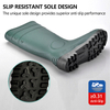 Bottes de sécurité en PVC étanche W-6037 vert