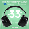 Muffs d'oreille protectrice de l'abs prêt ABS EM-5002 Black