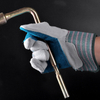 Gants de travail en cuir pour la construction FL-1015 Bleu