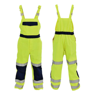 Salopette à bretelles jaune Vêtements de travail de sécurité G-3036