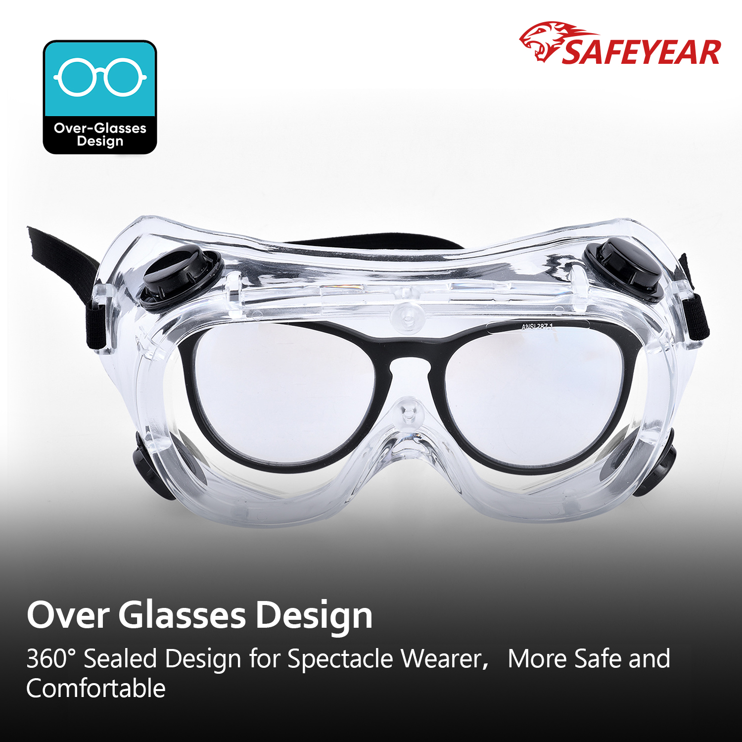 Ready Stock Clear Safety Googles SG032