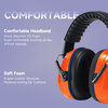 ABS Protection auditive Muffs Muffes Protective Muffs Ready Stock FM-1B Orange