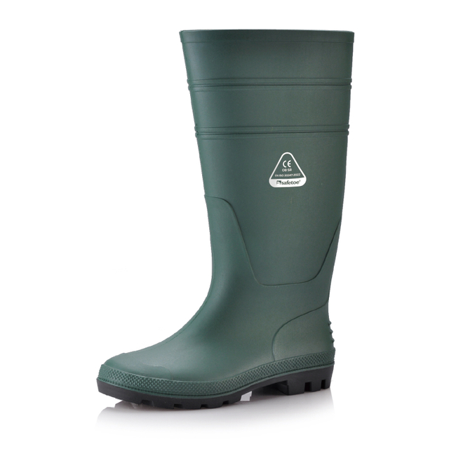 PVC Bottes de pluie de gomme W-6036 VERT