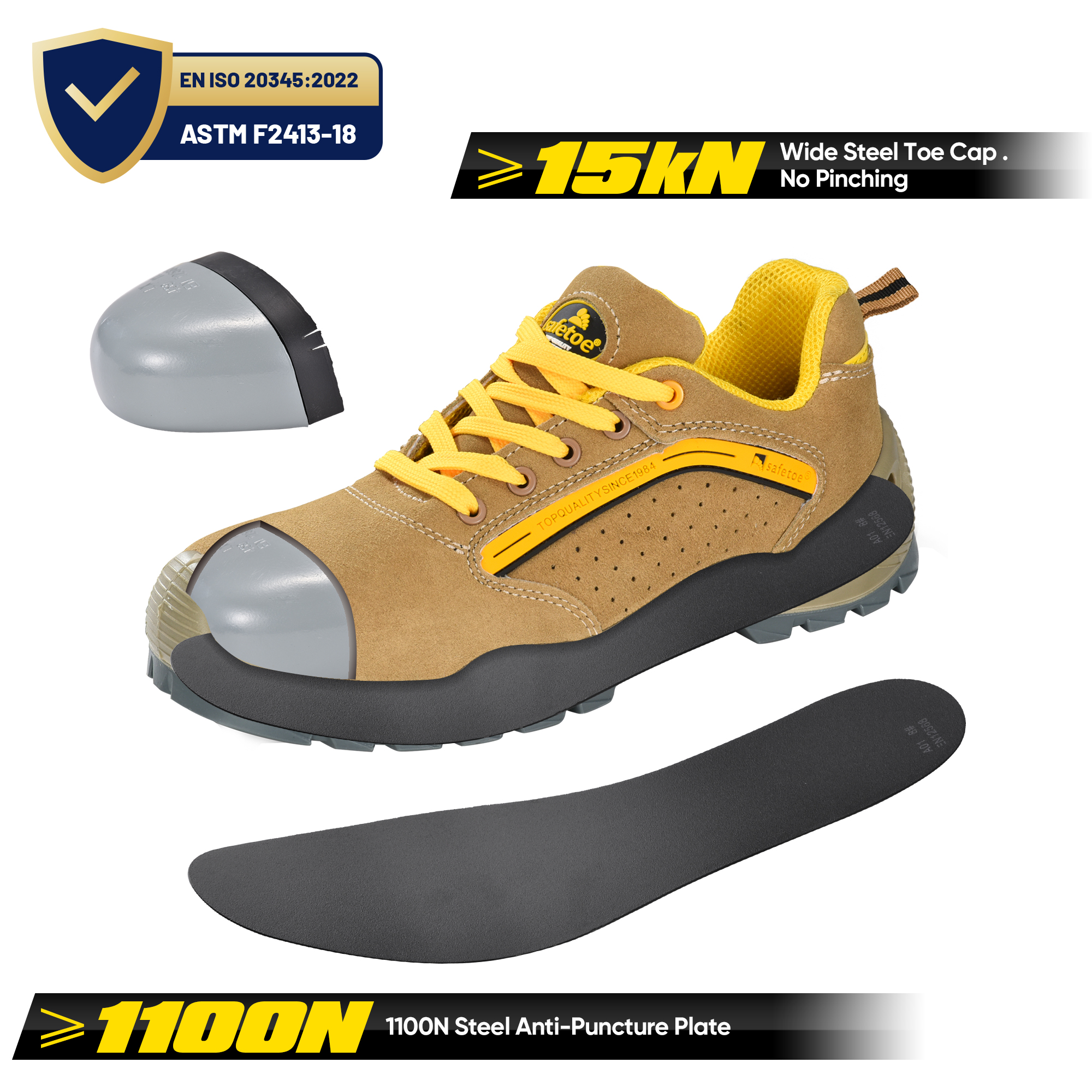 Chaussures de sécurité d'été respirantes L-7296