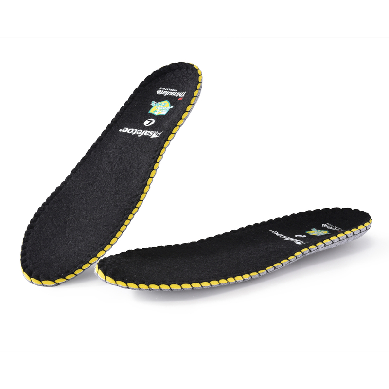 Semelles orthotiques antibactériennes hivernales chaudes pour les bottes de travail J-017