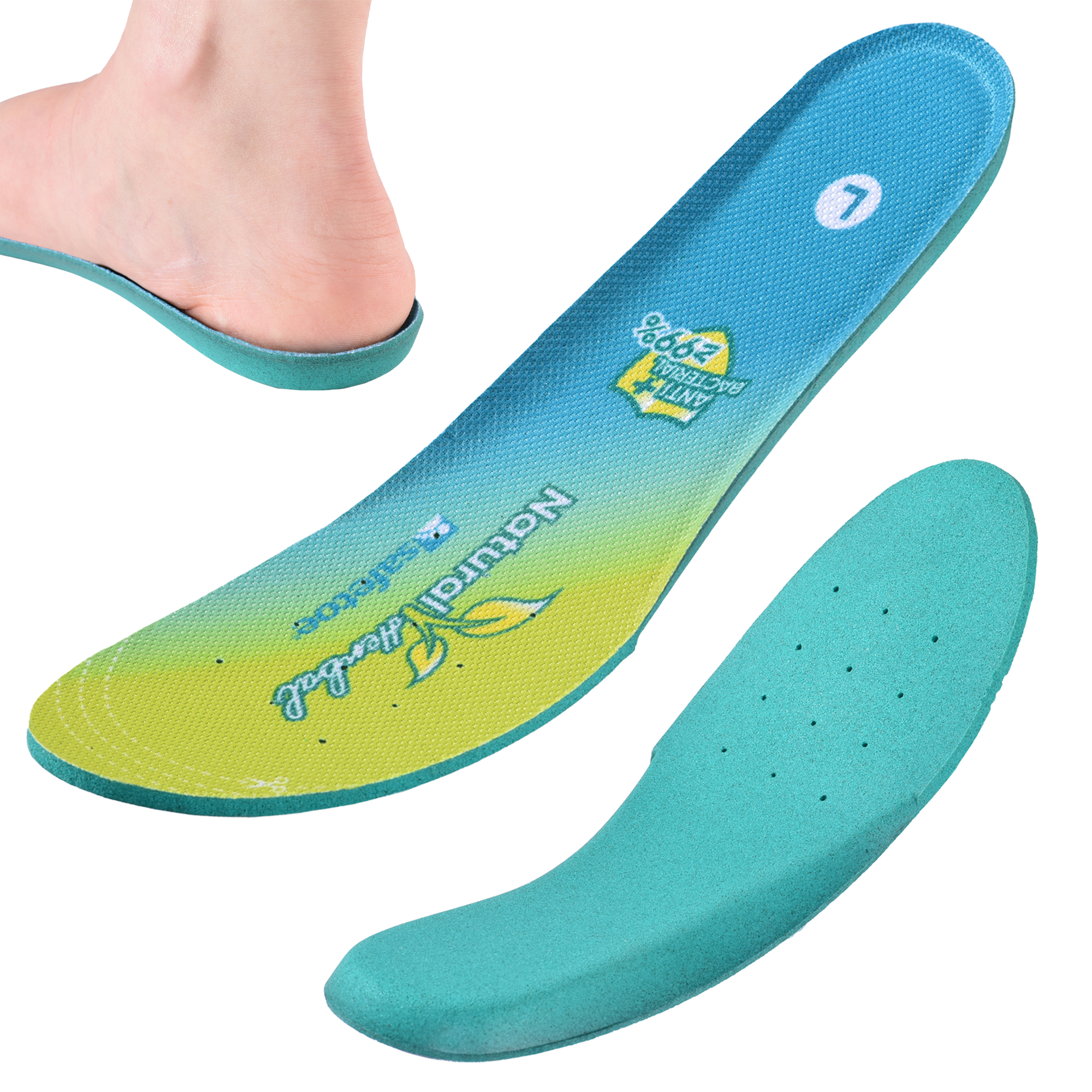 Semelles orthotiques antibactériennes pour les bottes de travail J-018