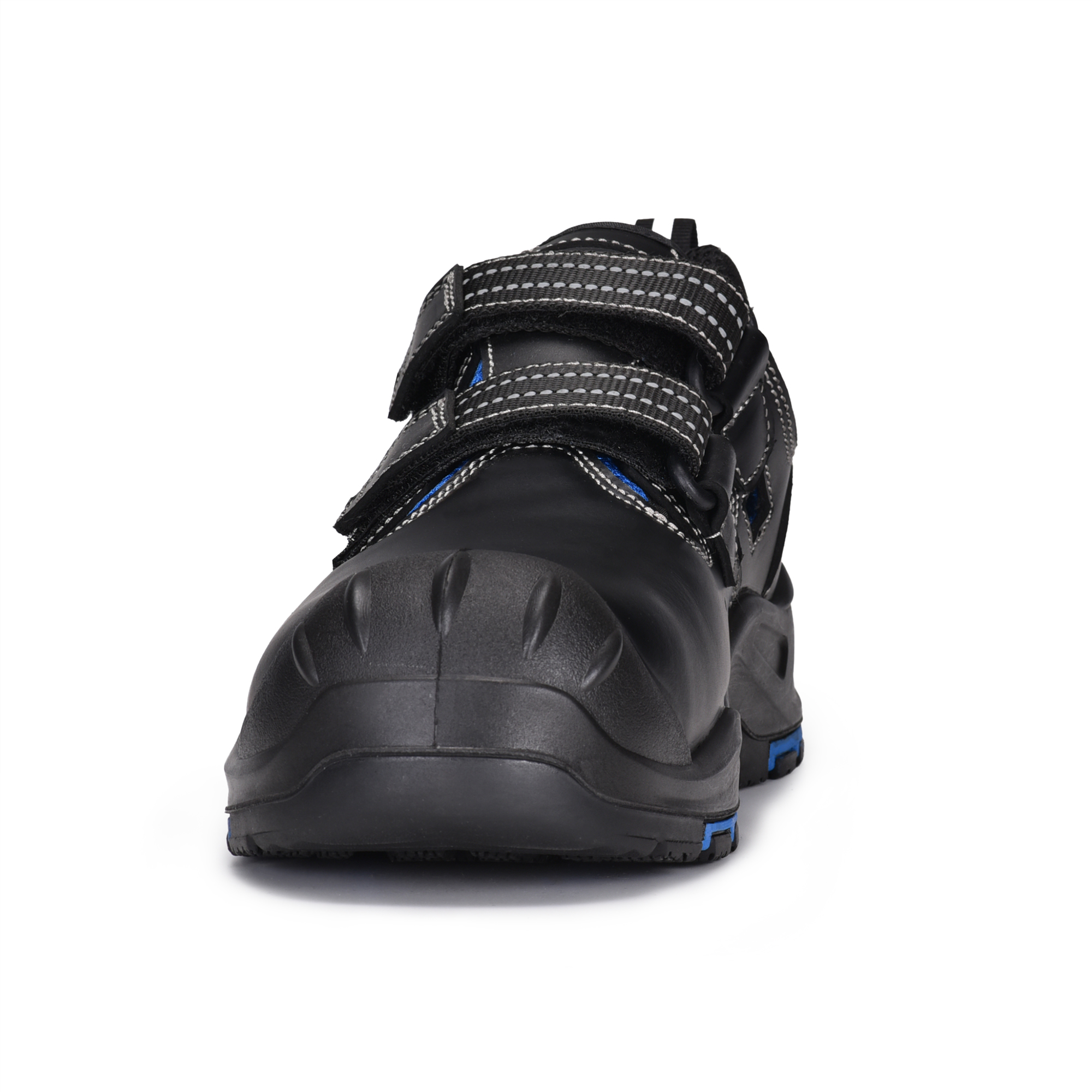 Sandales Travail Chaussures Velcro Design L-7585 bleu / métal gratuit