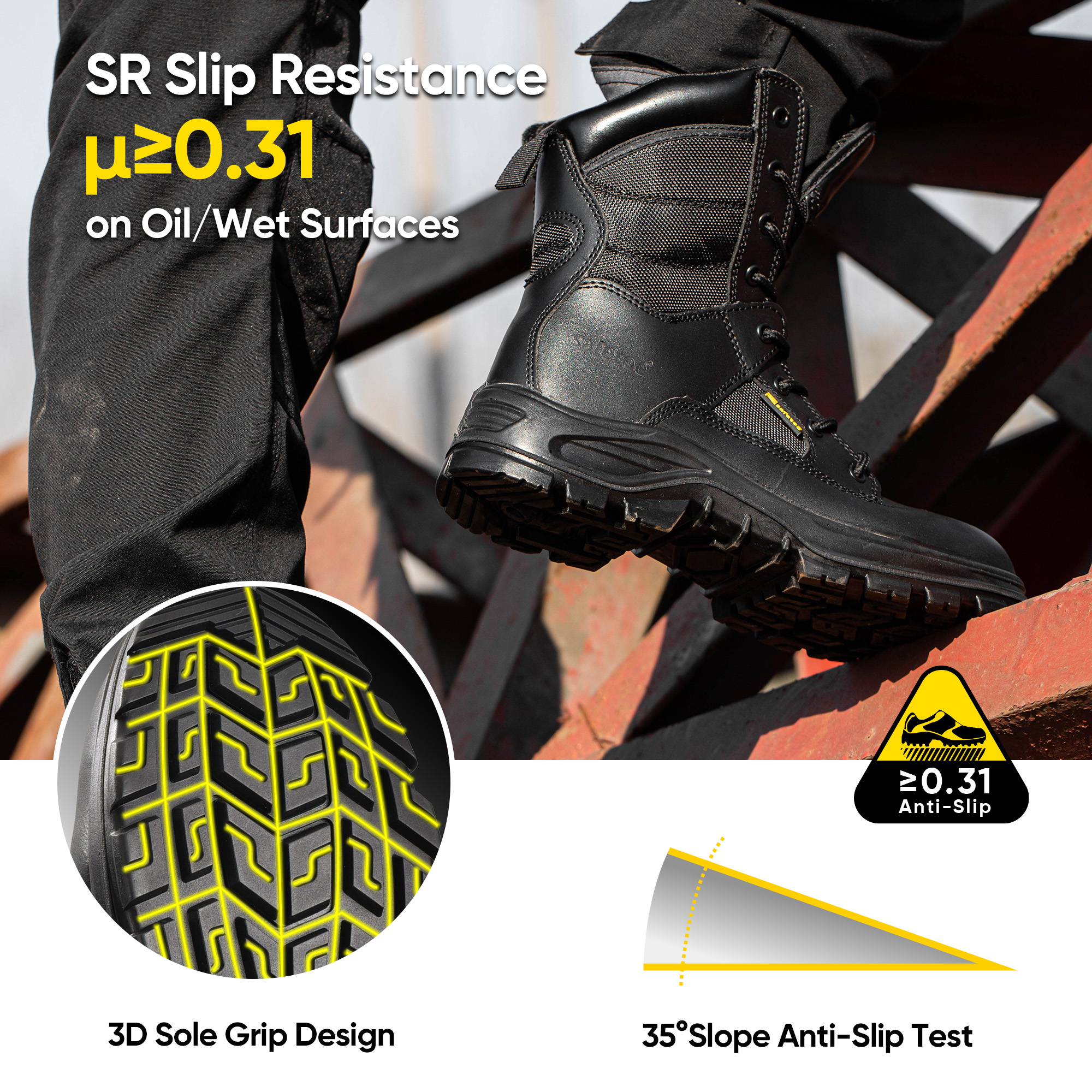 Bottes de travail de conception militaire H-9438