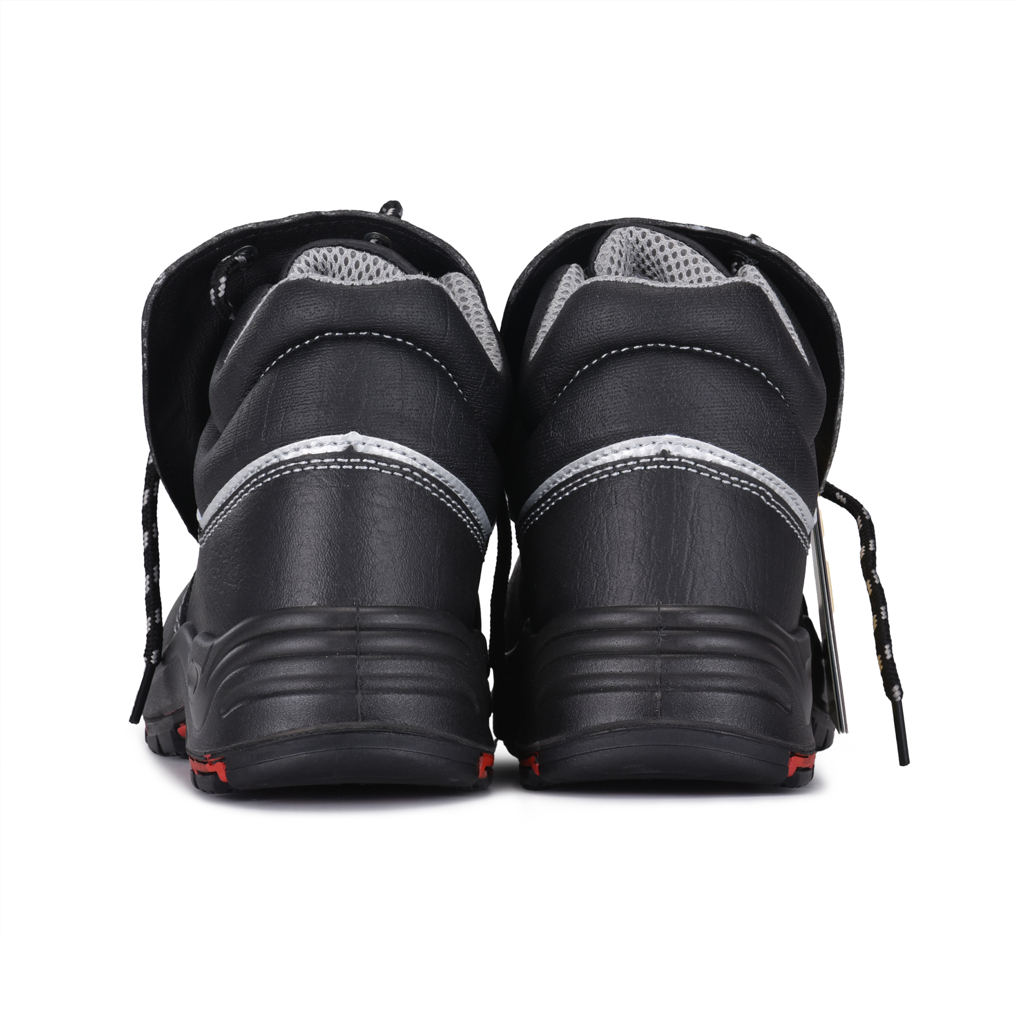 Bottes de travail de soudage pu caoutchouc noir site de travail bottes m-8027pr